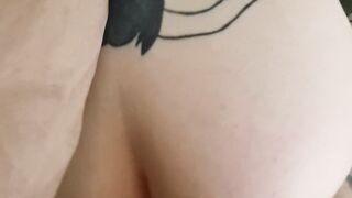 Big booty tramp stamp emo POV Doggy style
