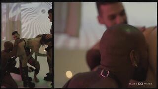 3 Different Angles of GANGBANG BLISS - Slimthick Brunette Feeds Her Wet Vagina With Multipe Schlongs