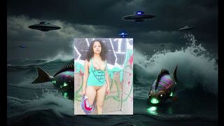 OCEAN WATER CGI SCI FI PLANET PARODY ROLE PLAY SOLO FEMALE PUBLIC