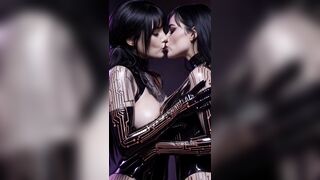 Planet Utoppia's Majority fine AI Generated Cyberpunk Lustful Cuties and Futas