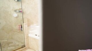 FULL MOVIE - Stepson Caught Spying on Busty Ebony Mommy Tia Maria in The Tub and She asks Him to Join Her