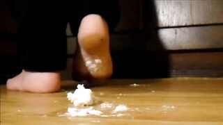 Soft Marshmallow Crushes GTS with Black Nail Polish
