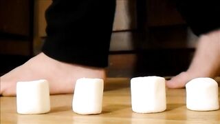 Soft Marshmallow Crushes GTS with Black Nail Polish