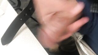 Masturbating at work anew and cumming on my work laptop