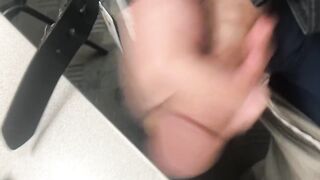 Masturbating at work anew and cumming on my work laptop