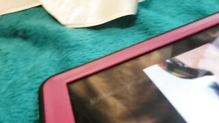 GanjaGoddess69 watches herself and gets moist! Porn review in granny panties