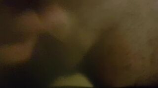Moaning guy cuming hard on a first Person Point of View