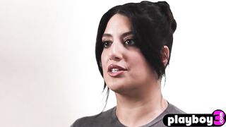 Huge bazookas Sarah Arabic enjoyed hot masturbation after interview