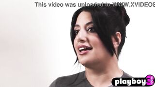Huge bazookas Sarah Arabic enjoyed hot masturbation after interview