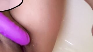 Sex-toy in fat juicy vagina