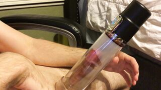 Big Knob gets Pumped followed by solo ejaculation