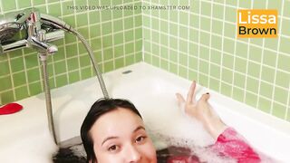 Pink Pijamas in Bubble Washroom and Balloon