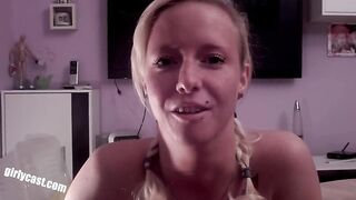 Slim Teen Lucie's first BBC Creampie & Home Clip