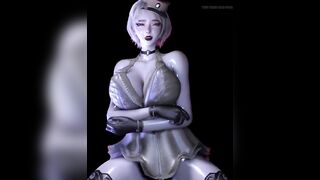 3D Huge Breasts Cosplay Model Got Her Arsehole Drilled so Hard