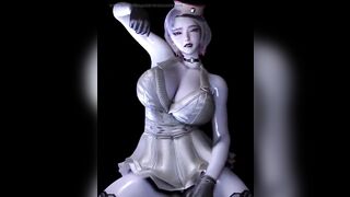 3D Huge Breasts Cosplay Model Got Her Arsehole Drilled so Hard