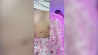 Trans cutie is recorded from two different angles