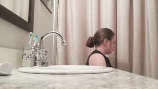 peeing and undressing PINK Nipps
