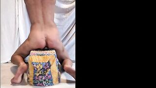 servenaked tied up his homosexual ass manage to eats a bottle
