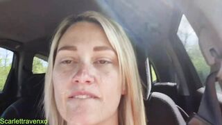 Wife goes dogging at the public park and receives facial from stranger
