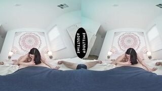 UP CLOSE VR - Lulu Chu Lacy Lingerie Date Talk Leads To Close Up Hard POV Interracial Screw