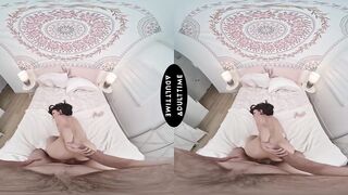 UP CLOSE VR - Lulu Chu Lacy Lingerie Date Talk Leads To Close Up Hard POV Interracial Screw