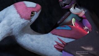 CUTE DRAGON BIRD RAILED BY LASCIVIOUS BAT [LATIAS x NOIVERN] [CUM EXPLOSION]