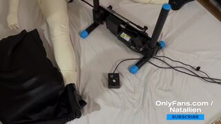 Natallien gets heavy banged by F-machine / OnlyFans