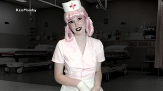 Goth Nurse Enjoyment Gives YOU a Prostate Exam