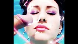 Compilation of cute gals getting sperm flow facials sometimes underwater ai
