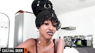 This BUSTY EBONY TEEN said her BF couldn't ever afford America RODE MY SHLONG HARD to earn her voyage