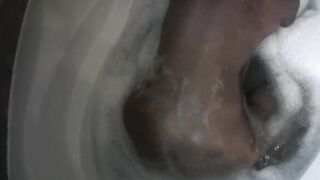 My first solo scene! Baths, bubbles, candles, sex toy = a lot enjoyment!