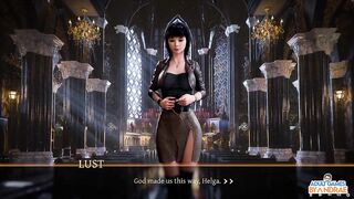 Sisters in Sin Gameplay Part 19 – Helga Caught Fingering in Front of the Altar