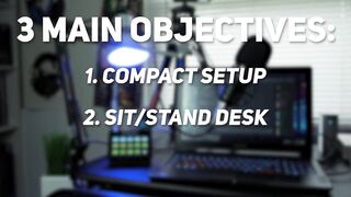 The Most COMPACT Streaming Sit-Stand Setup??