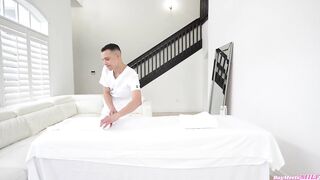 Esperanza Gomez Hires a Young Massage Therapist and Has Sex with Him