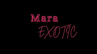 BBW Hotmilf Riding Her Big Black Monster Vibrator - Full Episode on Red - Mara Exotic