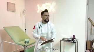 My first Time Plan to the Gynecologist. the Doctor Couldn't Resist!