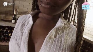 Sexy Ebony Female-slaver Xeinna Rose has interracial bang fest with realtor rawdog whist inspecting property to hire