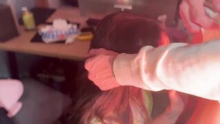 POV Пробрался в дом к шумной соседке анимешнице и жестко наказал её/He snuck into his noisy hentai neighbor's house and harshly punished her