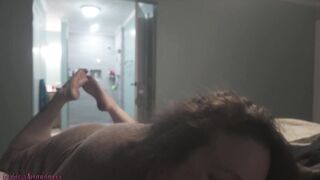 BBW Sucking & Gagging on a Fat Weenie