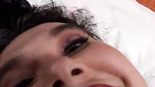 Fat brunette enjoys solo sex