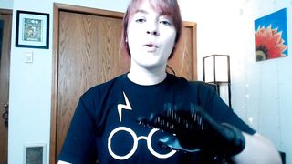 Spiked S&M Leather Vampire Gloves