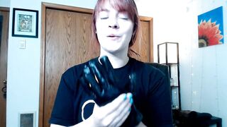 Spiked S&M Leather Vampire Gloves