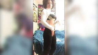 Stuffing my cunt with white latex gloves(join fanclub for 10m full episode!)