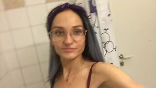 Quick fix on friends lavatory when you can’t wait to touch yourself and vagina