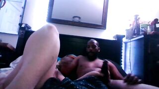 Pawg babysitter gets her tight vagina fingered as this hottie strokes cheating bbc