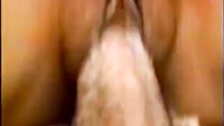 Naughty chick spreads her legs apart to seduce this handsome dude