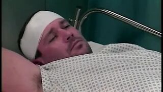 This nurse loves to bang her boy patient in a hospital gown