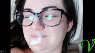 Yet another biggest facial for Ms. Vixen