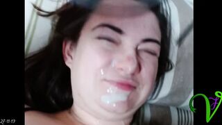 Yet another biggest facial for Ms. Vixen
