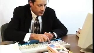 Man fucks two horny skanks who do anal indoors during 3-some